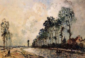 Johan Barthold Jongkind : The Oorcq Canal Aisne